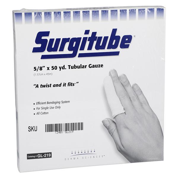 Surgitube Tubular Gauze Cotton .63"x50yd White Non-Sterile ea