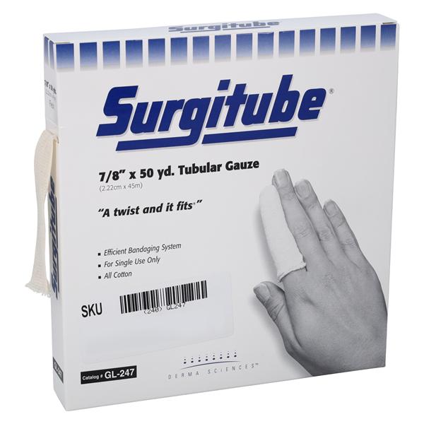 Surgitube Gauze Bandage Cotton .88"x50yd Flesh Non-Sterile Ea