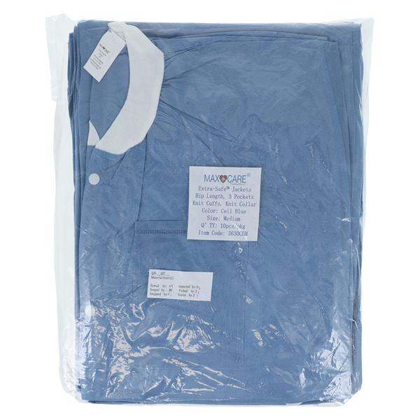 Extra-Safe Jacket 3 Layer SMS Medium Ceil Blue 10/Pk