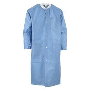 Extra Safe Lab Coat 3 Layer SMS X-Small Ceil Blue 10/Pk