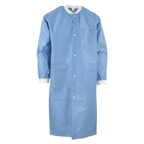 Extra Safe Lab Coat 3 Layer SMS Small Ceil Blue 10/Pk, 10 PK/CA