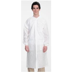 Extra Safe Lab Coat 3 Layer SMS X-Small White 10/Pk