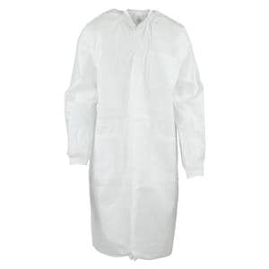 ValuMax Extra-Safe Protective Lab Coat 3 Layer SMS 2X Large White 10/Pk