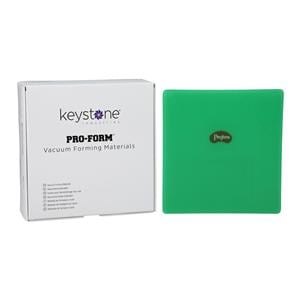 Pro-Form Mouthguard Material Laminate Green Sheets 5" x 5" .160" 12/Bx