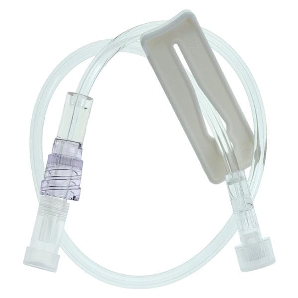 IV Extension Set 12" Option-Lok Male Adapter/Female Adapter Ea