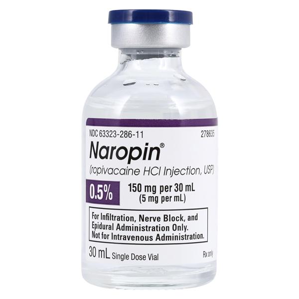 Naropin Injection 0.5% 5mg/mL Preservative Free SDV 30mL/Vl