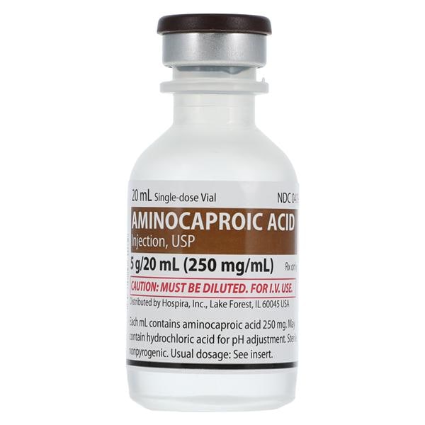 Aminocaproic Acid Injection 250mg/mL SDV 20mL 25/Package