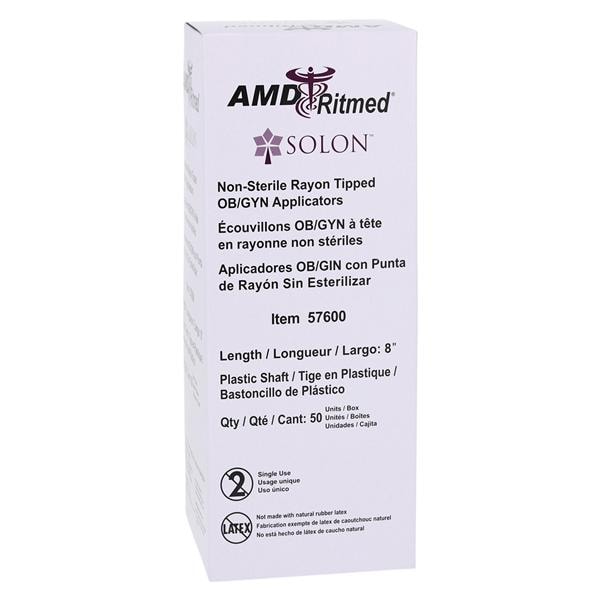 Swab Applicator 8 in Non Sterile 50/Bx, 10 BX/CA