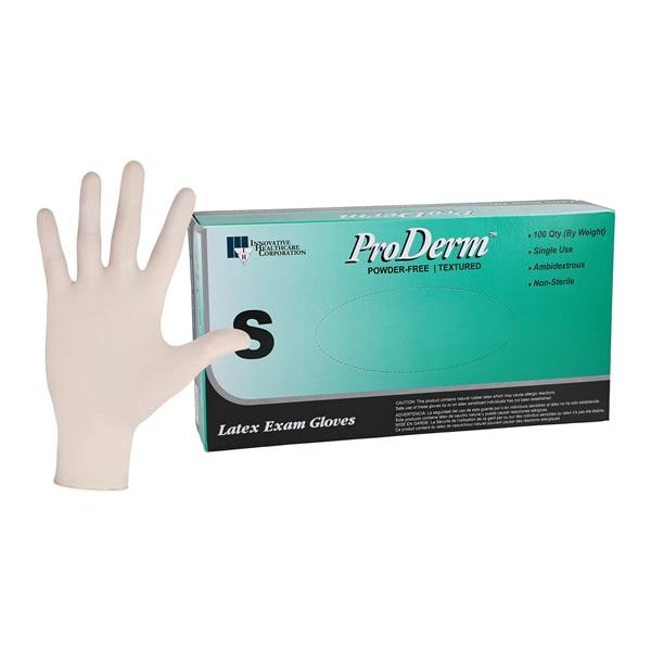 ProDerm Exam Gloves Small White Non-Sterile