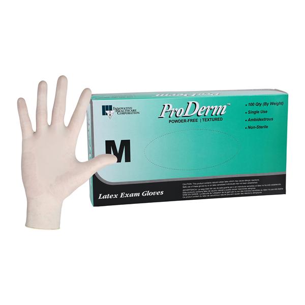 ProDerm Exam Gloves Medium White Non-Sterile