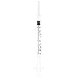 Sol-Care TB Syringe/Needle 27gx1/2" 1cc Fixed Needle Safety LDS 100/Bx, 10 BX/CA