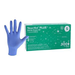 StarMed Plus Nitrile Exam Gloves Small Purple Non-Sterile, 10 BX/CA