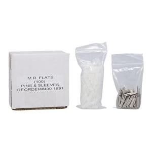 MR Dowel Pin Flat Pins and Sleeves 100/Pk