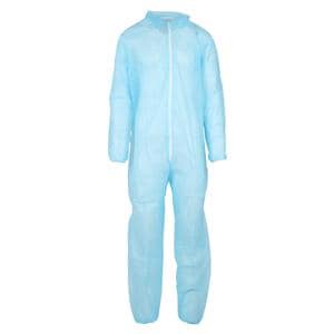 Staff Coverall Spunbonded Polypropylene X-Large Blue 5/Bg, 5 BG/CA