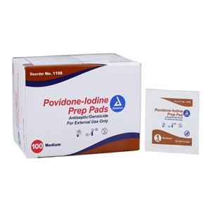 Prep Pad PVP Iodine 10% Medium