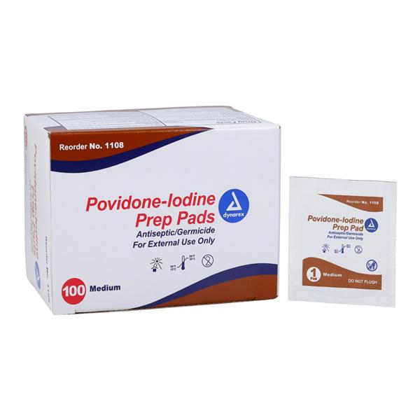 Prep Pad PVP Iodine 10% Medium