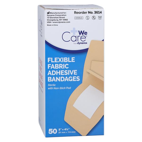 Bandage Fabric 2x4.5" Flesh Sterile 50/Bx, 24 BX/CA