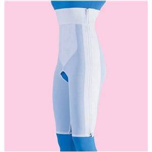 Compression Girdle Above Knee/High Waist 2XL White