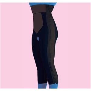 Compression Girdle Below Knee/High Waist Medium Black