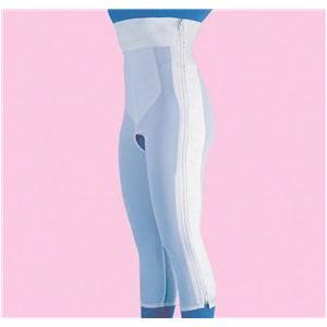 Compression Girdle Above Knee/High Waist Medium 37-40" White