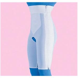 Compression Girdle Above Knee/High Waist Medium 37-40" White