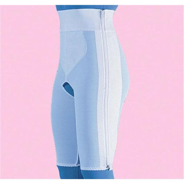 Compression Girdle Above Knee Small 33-36" White