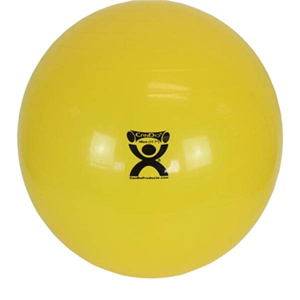 CanDo Exercise Ball Ribbed Plastic 18" Yellow