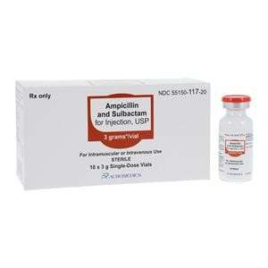 Ampicillin/Sulbactam Injection 3gm/vl Powder SDV 10/Bx