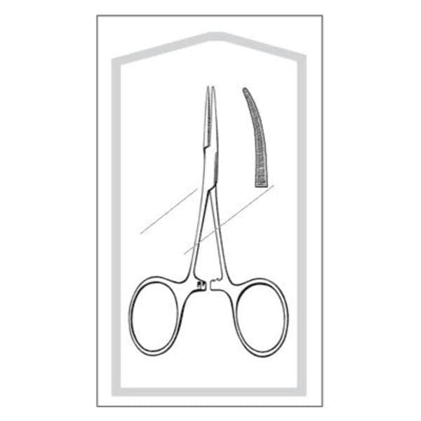 Econo Hartmann Mosquito Forcep Curved 3-1/2" Stainless Steel Sterile 25/Ca