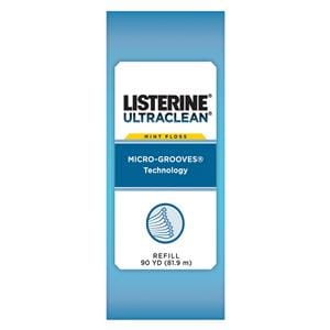 Listerine UltraClean Waxed Teflon Floss 90 Yards Professional Refill Ea, 24 EA/CA