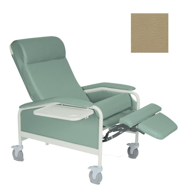 CareCliner Clinical Recliner Vinyl 450lb Capacity Taupe Ea