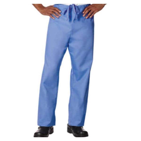 Scrub Pant 65% Polyester / 35% Cotton 1 Pocket X-Large Ceil Blue Unisex Ea