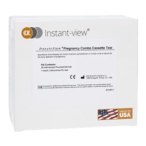 Instant-View hCG Urine Test Cassette CLIA Waived 25/Bx