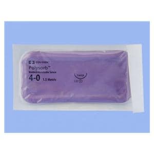 Polysorb Suture 4-0 30" Polyester Braid CV-22 Undyed 36/Ca