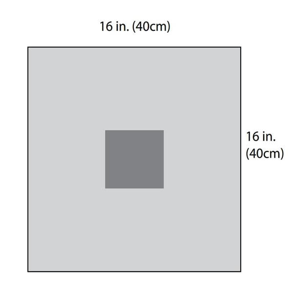 16"x16" Sterile Ophthalmic Drape Fenestrated