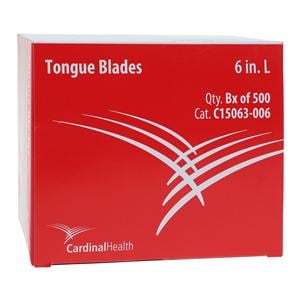 Tongue Blade 6 in Non Sterile Senior 500/Bx, 10 BX/CA