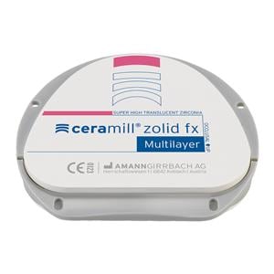 Ceramill Zolid FXML Zirconia Disc B3/B4 71x16 Ea