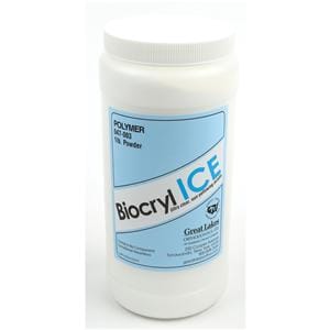 Biocryl ICE Orthodontic Resin Non-Yellowing Acrylic Polymer Clear 1Lb/Ea