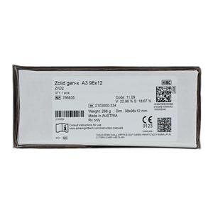 Zolid Gen-X Zirconia Disc A3 98x12 Ea