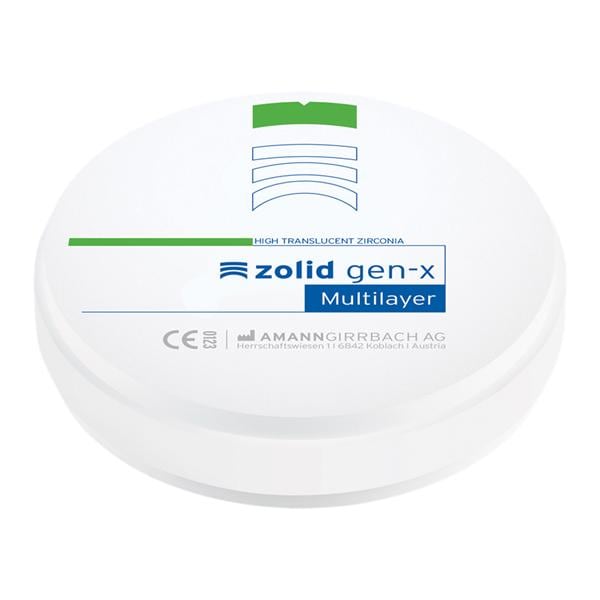 Zolid Gen-X Zirconia Disc B4 98x12 Ea