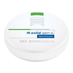 Zolid Gen-X Zirconia Disc B3 98x18 Ea