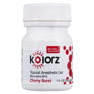 Kolorz Topical Anesthetic Gel Cherry Burst 1 Oz/Jr