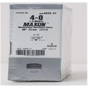 Maxon Suture 4-0 30" Polyglyconate Copolymer Monofilament C-13 Green 36/Ca