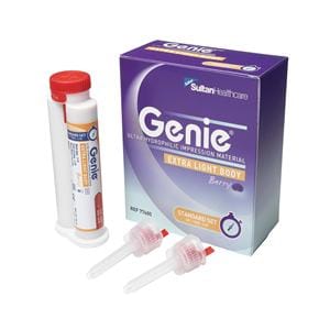 Genie Impression Material Std St 50 mL X-Light Body Berry Cartridge Package 2/Pk