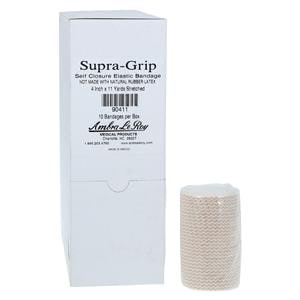 Supra-Grip Elastic Support Bandage Elastic/Cotton/Polyester 4"x11yd Tan NS 10/Bx