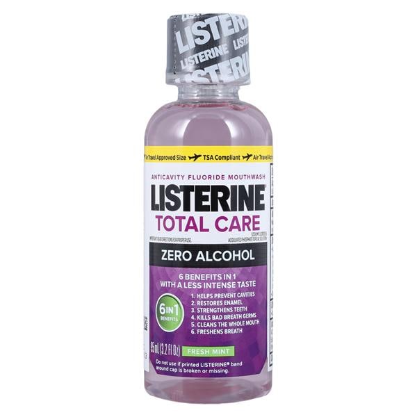 Listerine Total Care Zero Fresh Mint Mouthwash 3.2 oz Patient Size 24/Ca