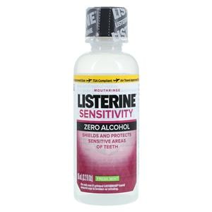 Listerine Zero Sensitivity Protection Fresh Mint Mouth Rinse 3.2 oz Bottle 24/Ca