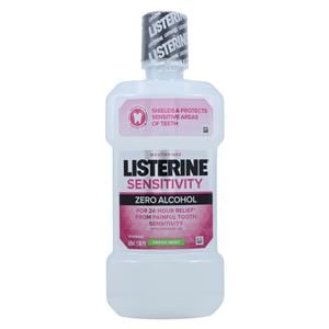 Listerine Zero Sensitivity Protection Fresh Mint Mouth Rinse 500 mL Bottle 6/Ca