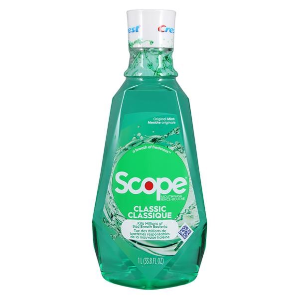 Scope Mouthwash 1 Liter Original Mint 6/Ca