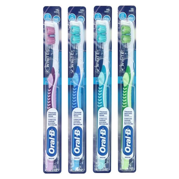 Oral-B Vivid White Manual Toothbrush Adult 35 Tuft Soft 12/Bx
